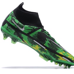 Kopačky Nike Phantom GT2 Dynamic Fit Elite FG Zelená Žlutý Bílý Černá High-top