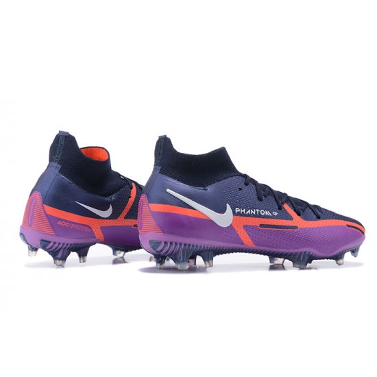 Kopačky Nike Phantom GT2 Dynamic Fit Elite FG Nachový Oranžovýý Černá Bílý High-top