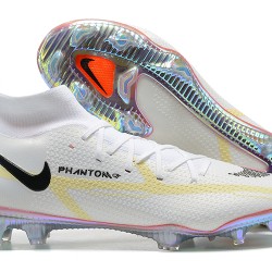 Kopačky Nike Phantom GT2 Dynamic Fit Elite FG Bílý Černá Šedá Žlutý Modrý High-top