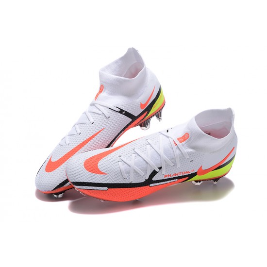 Kopačky Nike Phantom GT2 Elite DF FG Bílý Oranžovýý Žlutý Černá High-top