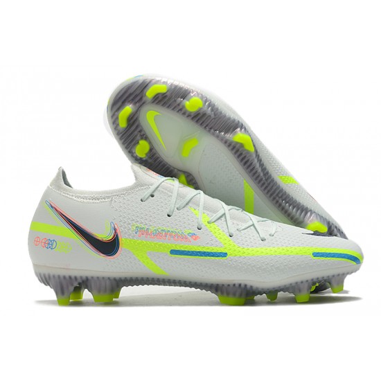 Kopačky Nike Phantom GT Elite FG Low-top Bílý Zelená