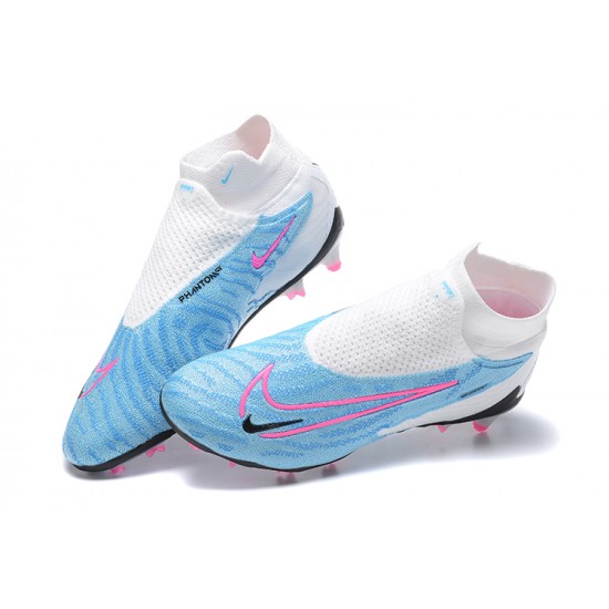 Kopačky Nike Phantom GX Elite FG Černá LightModrý Růžový High-top