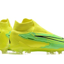 Kopačky Nike Phantom GX Elite FG Černá LightŽlutý Zelená High-top