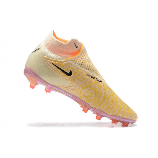 Kopačky Nike Phantom GX Elite FG Černá LightŽlutý Růžový High-top