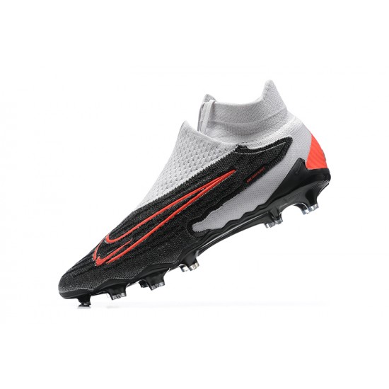 Kopačky Nike Phantom GX Elite FG Šedá Oranžovýý Černá High-top