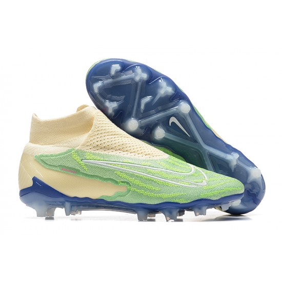 Kopačky Nike Phantom GX Elite FG LightZelená Béžový Modrý High-top