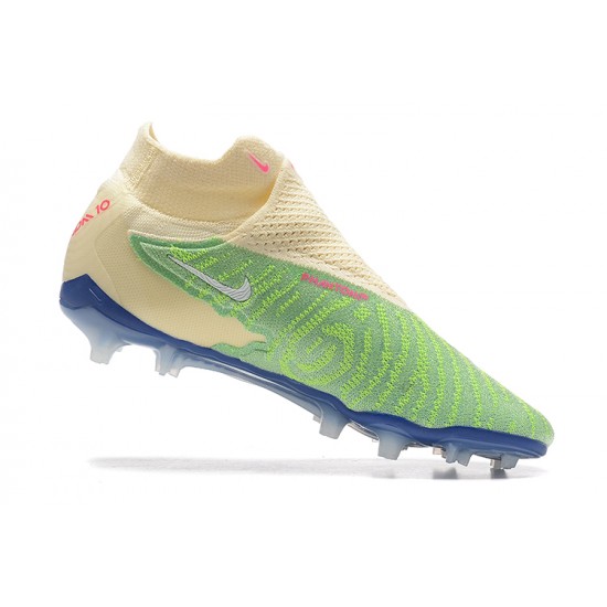 Kopačky Nike Phantom GX Elite FG LightZelená Béžový Modrý High-top