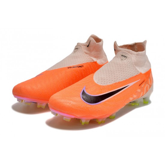 Kopačky Nike Phantom GX Elite FG Oranžovýý Bílý