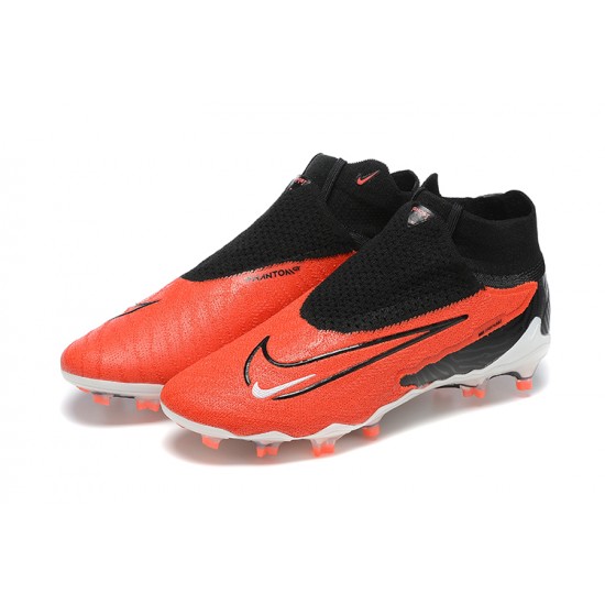 Kopačky Nike Phantom GX Elite FG Bílý Oranžovýý Černá High-top