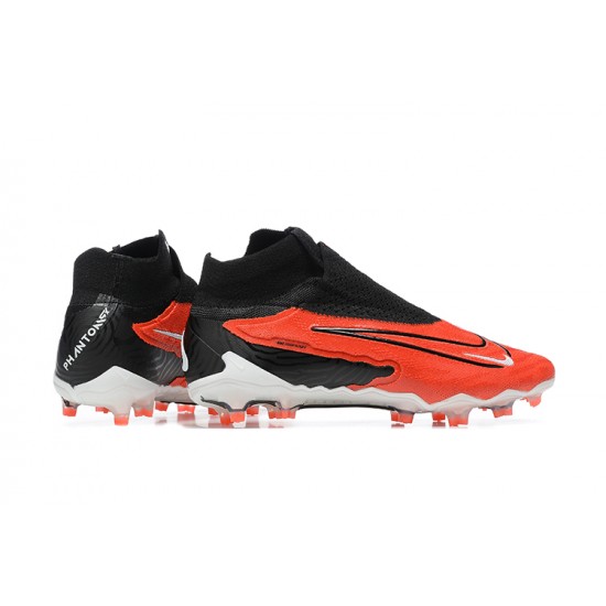 Kopačky Nike Phantom GX Elite FG Bílý Oranžovýý Černá High-top