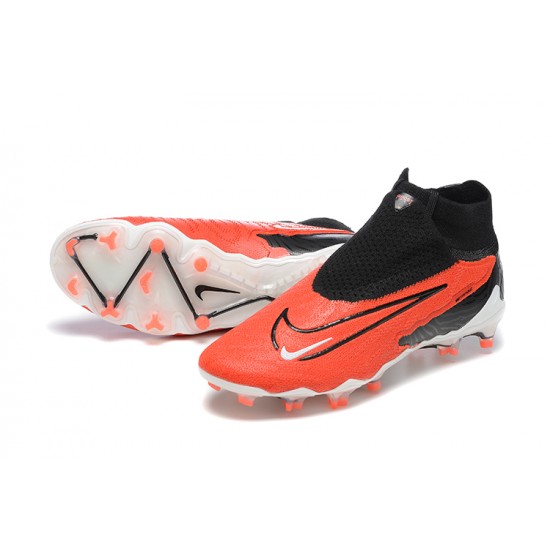 Kopačky Nike Phantom GX Elite FG Bílý Oranžovýý Černá High-top