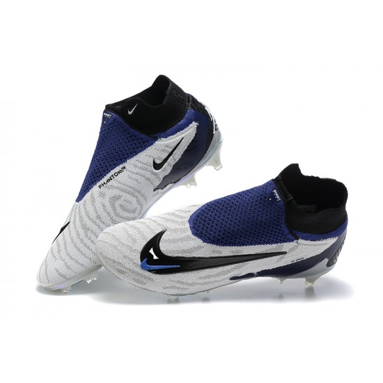 Kopačky Nike Phantom Gx Elite Fg Modrý Bílý High-top