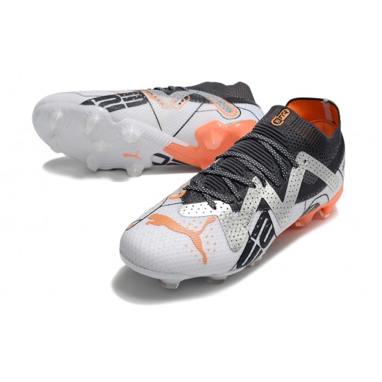 Kopačky Puma Future Ultimate FG Low-Top Bílý Černá Oranžovýý For