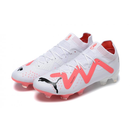 Kopačky Puma Future Ultimate FG Low-Top Bílý Růžový