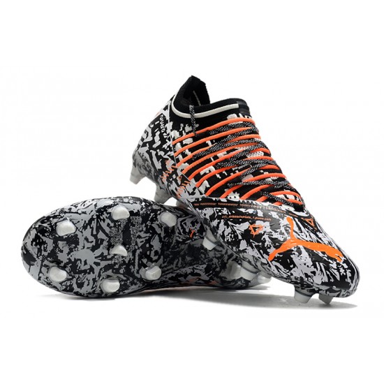 Kopačky Puma Future Z 1.3 FG Low-Top Bílý Černá And Oranžovýý