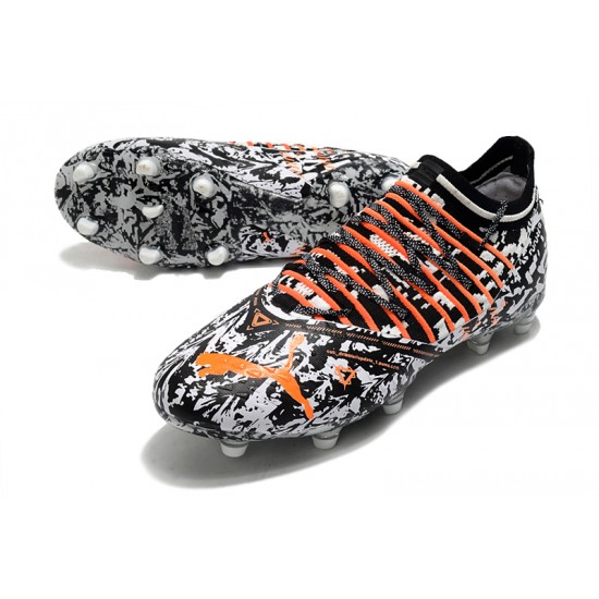 Kopačky Puma Future Z 1.3 FG Low-Top Bílý Černá And Oranžovýý