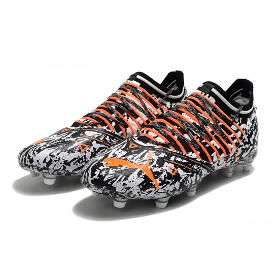 Kopačky Puma Future Z 1.3 FG Low-Top Bílý Černá And Oranžovýý