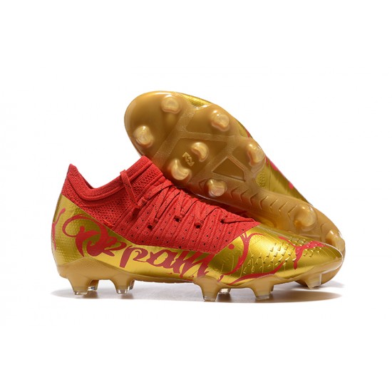 Kopačky Puma Future Z 1.3 Instinct FG Low-Top Červené Zlato