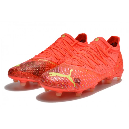 Kopačky Puma Future Z 1.3 Instinct FG Low-Top Červené Žlutý For