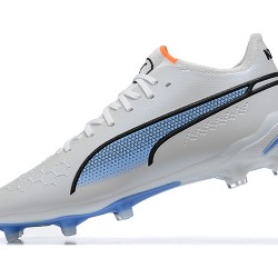 Kopačky Puma King Ultimate Icon MG Low-Top Bílý Modrý