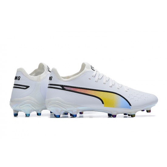 Kopačky Puma King Ultimate Icon MG Low-Top Bílý Multi