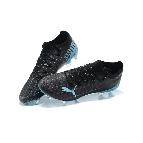 Kopačky Puma Ultra 1 2 FG Černá Modrý Bílý Low-top