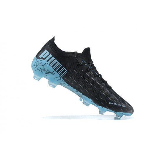 Kopačky Puma Ultra 1 2 FG Černá Modrý Bílý Low-top