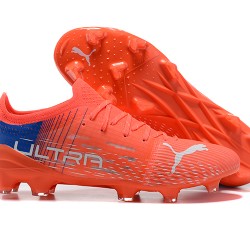 Kopačky Puma Ultra 1 2 FG Oranžovýý Modrý Šedá Low-top