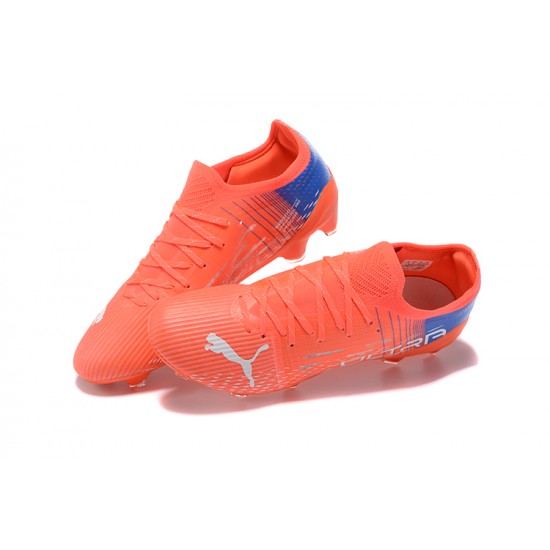 Kopačky Puma Ultra 1 2 FG Oranžovýý Modrý Šedá Low-top