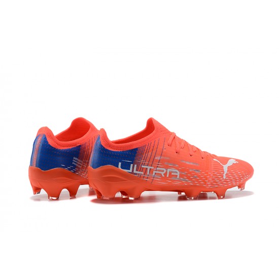 Kopačky Puma Ultra 1 2 FG Oranžovýý Modrý Šedá Low-top