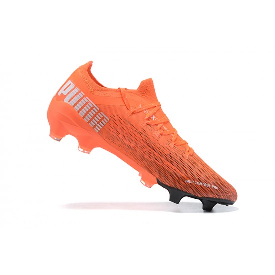 Kopačky Puma Ultra 1 2 FG Oranžovýý LightOranžovýý Bílý Low-top