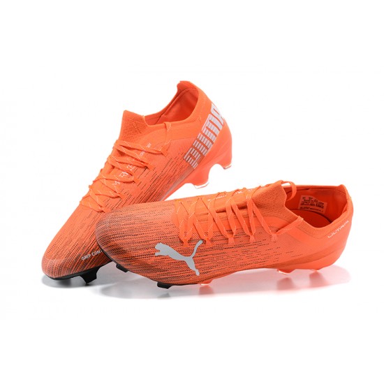 Kopačky Puma Ultra 1 2 FG Oranžovýý LightOranžovýý Bílý Low-top