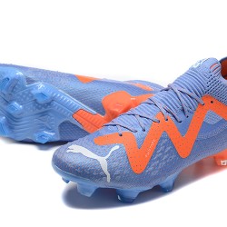 Kopačky Puma Ultra Ultimate FG Modrý Oranžovýý Bílý Low-top