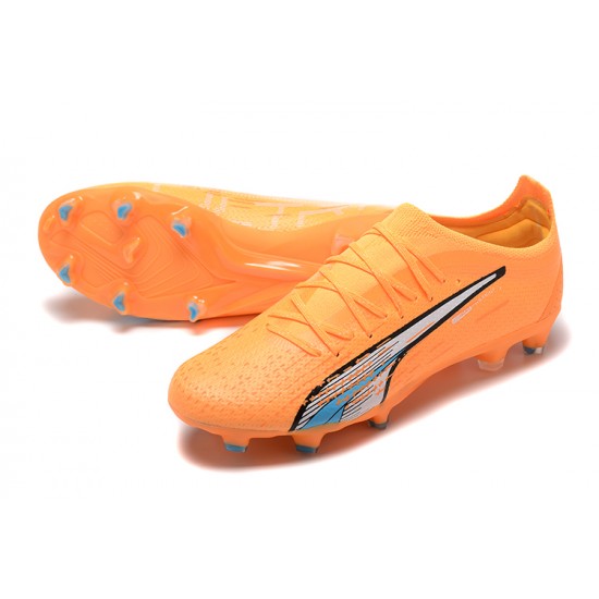 Kopačky Puma Ultra Ultimate FG Low-Top Oranžovýý Modrý