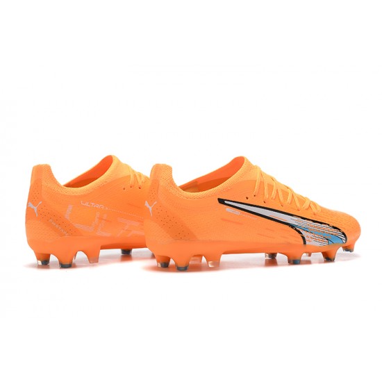 Kopačky Puma Ultra Ultimate FG Low-Top Oranžovýý Modrý