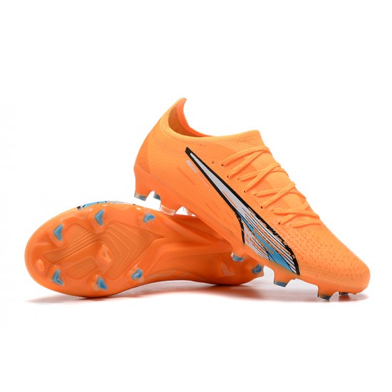 Kopačky Puma Ultra Ultimate FG Low-Top Oranžovýý Modrý