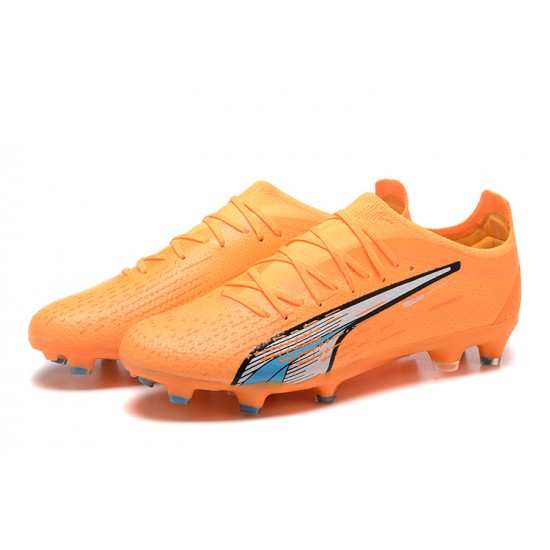 Kopačky Puma Ultra Ultimate FG Low-Top Oranžovýý Modrý