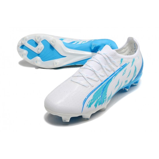 Kopačky Puma Ultra Ultimate FG Low-Top Bílý Modrý